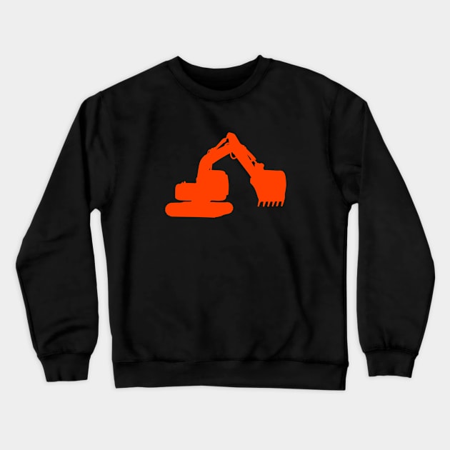 excavator Crewneck Sweatshirt by Huggy Mauve